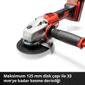 Einhell Axxio Te-Ag 18/125 Li Solo Akülü Avuç Taşlama thumbnail 6