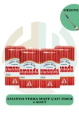 AMANDA YERBA MATE ÇAY 250 GR X4 ADET + paslanmaz çelik pipet (HEDİYE) - 1