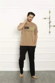 Baba Oğul Bej Aile Pijama Takım Ayrı Ayrı Satılır 50102 - 10