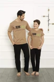 Baba Oğul Bej Aile Pijama Takım Ayrı Ayrı Satılır 50102 - 2