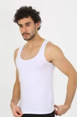 Erkek Penye Beyaz Atlet  6566 - 5