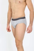 Erkek Pamuk Likralı Slip Gri 40132 - 1