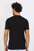 Erkek V Yaka Siyah Penye Atlet 6560 - 6