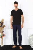 Erkek Pamuk Lacivert Tek Alt Pijama 27495 - 1