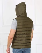 Erkek Kapşonlu Haki Şişme Yelek 75100 thumbnail 3