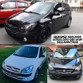 Hyundai Getz 2002–2011 Uyumlu Üniversal Mercekli Angel Sis Farı Metal Su Geçirmez 76 mm Mavi Halkalı Gündüz Farı Angel Eyes 2 Adet - 4