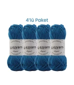 Baby Cotton El Örgü İpi 25 Gram Oeko-Tex Sertifikalı Pamuk İpi Bebek İpi Yelek İpi Punch İpi 4’lü Set - 10