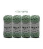 Baby Cotton El Örgü İpi 25 Gram Oeko-Tex Sertifikalı Pamuk İpi Bebek İpi Yelek İpi Punch İpi 4’lü Set - 4