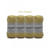 Baby Cotton El Örgü İpi 25 Gram Oeko-Tex Sertifikalı Pamuk İpi Bebek İpi Yelek İpi Punch İpi 4’lü Set - 1