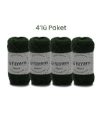 Baby Cotton El Örgü İpi 25 Gram Oeko-Tex Sertifikalı Pamuk İpi Bebek İpi Yelek İpi Punch İpi 4’lü Set - 6