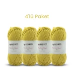 Baby Cotton El Örgü İpi 100gr Oeko-Tex Sertifika Pamuk İpi, Bebek Yelek ve Punch İpi 4'lü Set - 11
