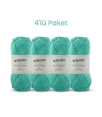 Baby Cotton El Örgü İpi 100gr Oeko-Tex Sertifika Pamuk İpi, Bebek Yelek ve Punch İpi 4'lü Set - 8