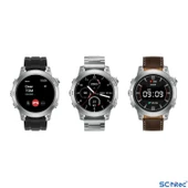 ScHitec RW46 Amoled Ekran Android İos HarmonyOs Uyumlu 3 Kordonlu Akıllı Saat Gümüş thumbnail 4