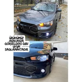 Mitsubishi Lancer 2007-2014 Uyumlu Üniversal Mercekli Angel Sis Farı Metal Su Geçirmez 76 mm Mavi Halkalı Gündüz Farı Angel Eyes 2 Adet - 4