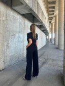 İthal ATLAS KUMAŞ ÖZEL DİKİLMİŞ TAŞ TASARIMLI İKİLİ TAKIM TİŞÖRT PANTOLON - 7