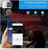 Açık PTZ 8MP 4K Wifi Gözetim Kamera İki Lens Çift Ekran AI Otomatik İzleme CCTV Güvenlik - 5