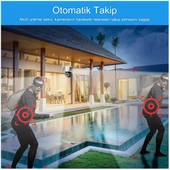 Açık PTZ 8MP 4K Wifi Gözetim Kamera İki Lens Çift Ekran AI Otomatik İzleme CCTV Güvenlik - 4