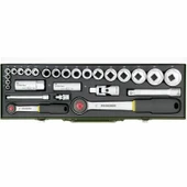 Proxxon 23020 1/4" Ve 1/2" 27 Parçalı Lokma Takımı thumbnail 2