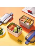 Vagon Paslanmaz Çelik Lunch Box 1200 ML Beslenme Kabı (Karışık Renk 1 Adet) - 5