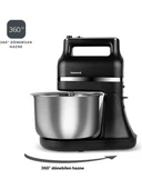 Homend Profashion 3021H El Mikseri Fonksiyonlu Ve 360° Dönerek Karıştırma Teknolojili Stand Mikser Siyah - 1