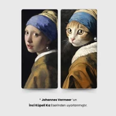 İnci Küpeli Kedi Posteri, Premium Baskı Kalitesi, Akıllı Kağıt Poster, Eşsiz Yapay Zeka Tasarım thumbnail 2