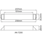 Arsel AK-7200-3 LED Lambalar İçin Acil Durum Yedekleme Kiti Kesintide 180 Dak. Yanan 3,5-200 Volt Led Lamba - 3