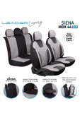 Freshstart    Freshstart Opel Corsa C Uyumlu Süet Oto Koltuk Kılıfı Ön Arka Set Gri Siena Model FS - 2