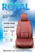 Freshstart    Freshstart Volkswagen CC Uyumlu Lüx Deri Oto Koltuk Kılıfı Ön Arka Takım Marjinal Series Tarçın - 7