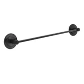 Banyo Lavabo Mutfak Yapışkanlı Bez Havlu Standı Askısı Paslanmaz Metal Siyah Uzun Bez Havluluk - 4