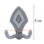 Mobilya Askı Askılık Sert Plastik Gri Vestiyer Duvar Askısı Dolap Elbise Askılığı thumbnail 3