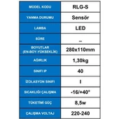Arsel Desa RLG-S Sensörlü Acil Aydınlatma Armatürü Led Lamba thumbnail 4