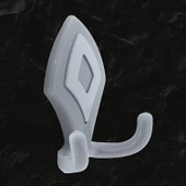 Mobilya Askı Askılık Sert Plastik Gri Vestiyer Duvar Askısı Dolap Elbise Askılığı thumbnail 2