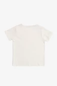 Sun Ekru Pamuklu Kısa Kol Erkek Çocuk Tshirt - 2