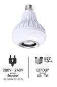 QASUL Rgb Led Ampul Uzaktan Kumandalı Bluetooth ve Hoparlör Özelliği - 6