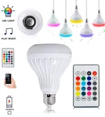 QASUL Rgb Led Ampul Uzaktan Kumandalı Bluetooth ve Hoparlör Özelliği - 4