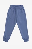 Uthar Koloni Mavi Pamuklu Çocuk Jogger - 1