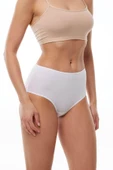 Malabadi 1030 4'Lü Paket Kadın Modal Yüksek Bel Battal Slip & Külot thumbnail 2