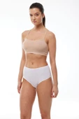 Malabadi 1030 4'Lü Paket Kadın Modal Yüksek Bel Battal Slip & Külot thumbnail 7