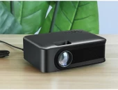 TechTic AUN A30C Bataryalı Mini Taşınabilir Projeksiyon Cihazı Hoparlörlü 1080P Wifi EvKamp Sineması - 1