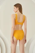 Sarı Reps Üçgen Tek Üst Bikini thumbnail 2