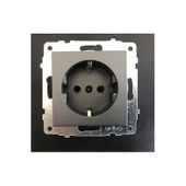 Ovivo Grano Füme Topraklı Priz Modül+kapak thumbnail 2