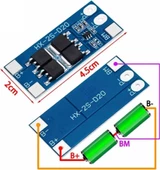 2s 13A Bms 18650 Lityum Pil Şarj Koruma Devresi - 3
