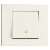 20 Adet Ovivo Grano Beyaz Zil Anahtarı Light Çerçeve Dahildir - 1