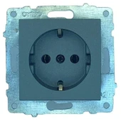 Ovivo Grano Füme Topraklı Priz ÇERÇEVESİZDİR thumbnail 1