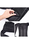Unisex Siyah Balenli Korse Kamburluk Önleyici Dik Durmak Için Bel Sırt Korse thumbnail 4