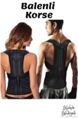 Dik Duruş Korse Unisex Kamburluk Önleyici Bel Sırt Omuz Korse Balenli Yeni Nesil thumbnail 4