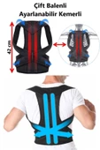Kamburluk Önleyici Balenli Bel Ve Sırt Dik Duruş Korse Bel Omuz Postur Spor Ortopedik thumbnail 4