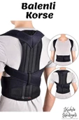 Dik Duruş Korse Unisex Kamburluk Önleyici Bel Sırt Omuz Korse Balenli Yeni Nesil thumbnail 3