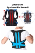 Unisex Balenli Dik Durmayı Sağlayan Sırt Bel Korsesi Dik Duruş Korsesi thumbnail 1