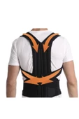 Unisex Balenli Dik Durmayı Sağlayan Sırt Bel Korsesi Dik Duruş Korsesi thumbnail 2